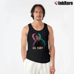 Men’s Lil Tjay Birthday Gift Graphic Tank Top in black | Breathable, Active-Friendly Design