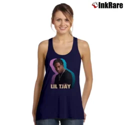 Women’s Lil Tjay Birthday Gift Graphic Tank Top in navy | Lightweight, Movement-Friendly