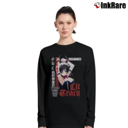 Women’s Lil Tracy Vhs Japanese Graphic Long-Sleeve Top in black | Sleek, Versatile, All-Season