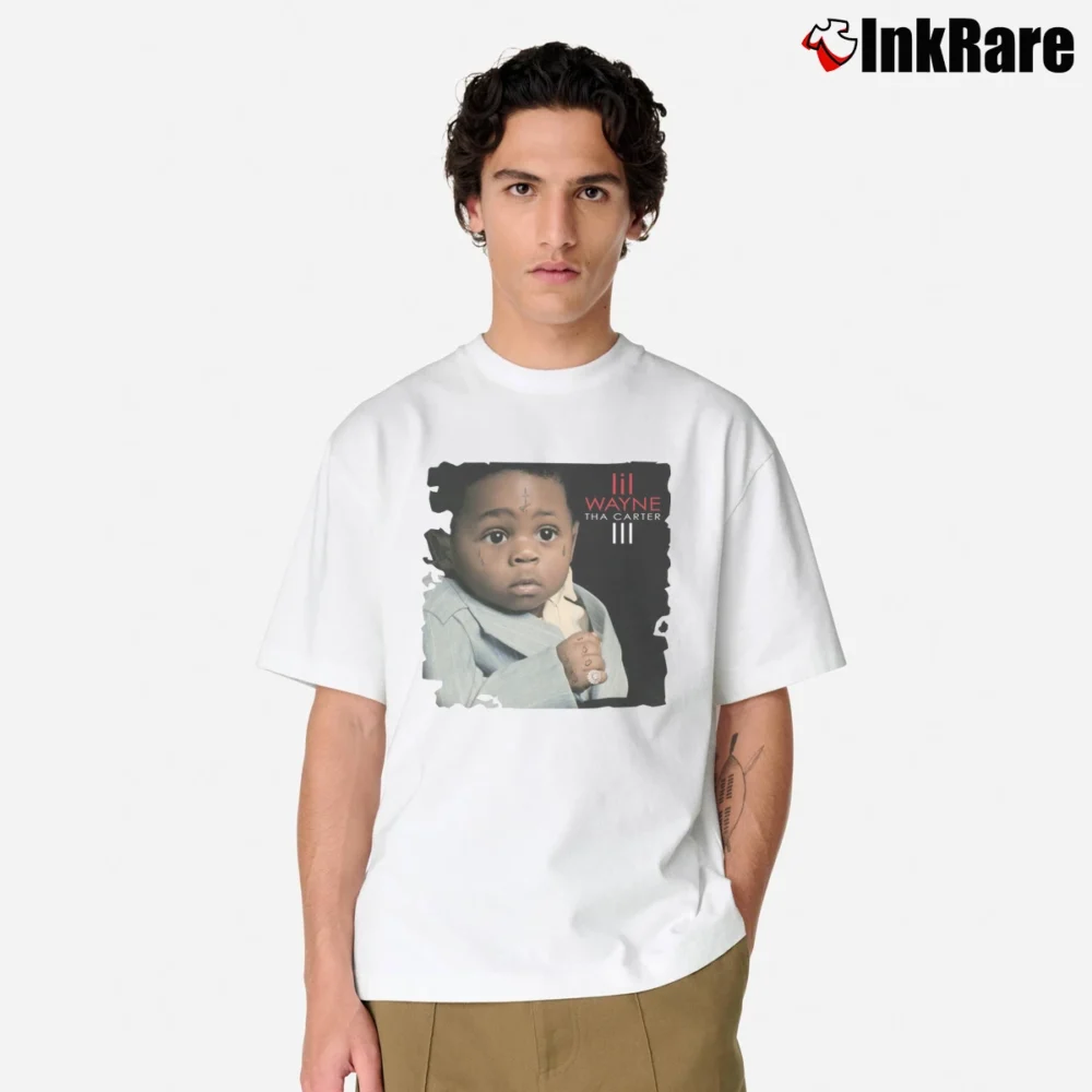 Men’s Lil Wayne Tha Carter Iii Graphic Classic T-Shirt in white | Soft, Breathable Everyday Wear