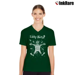 Women’s limp bizkit knife throwing clown nu metal V-Neck Tee in forest green | Chic Neckline, Soft Texture
