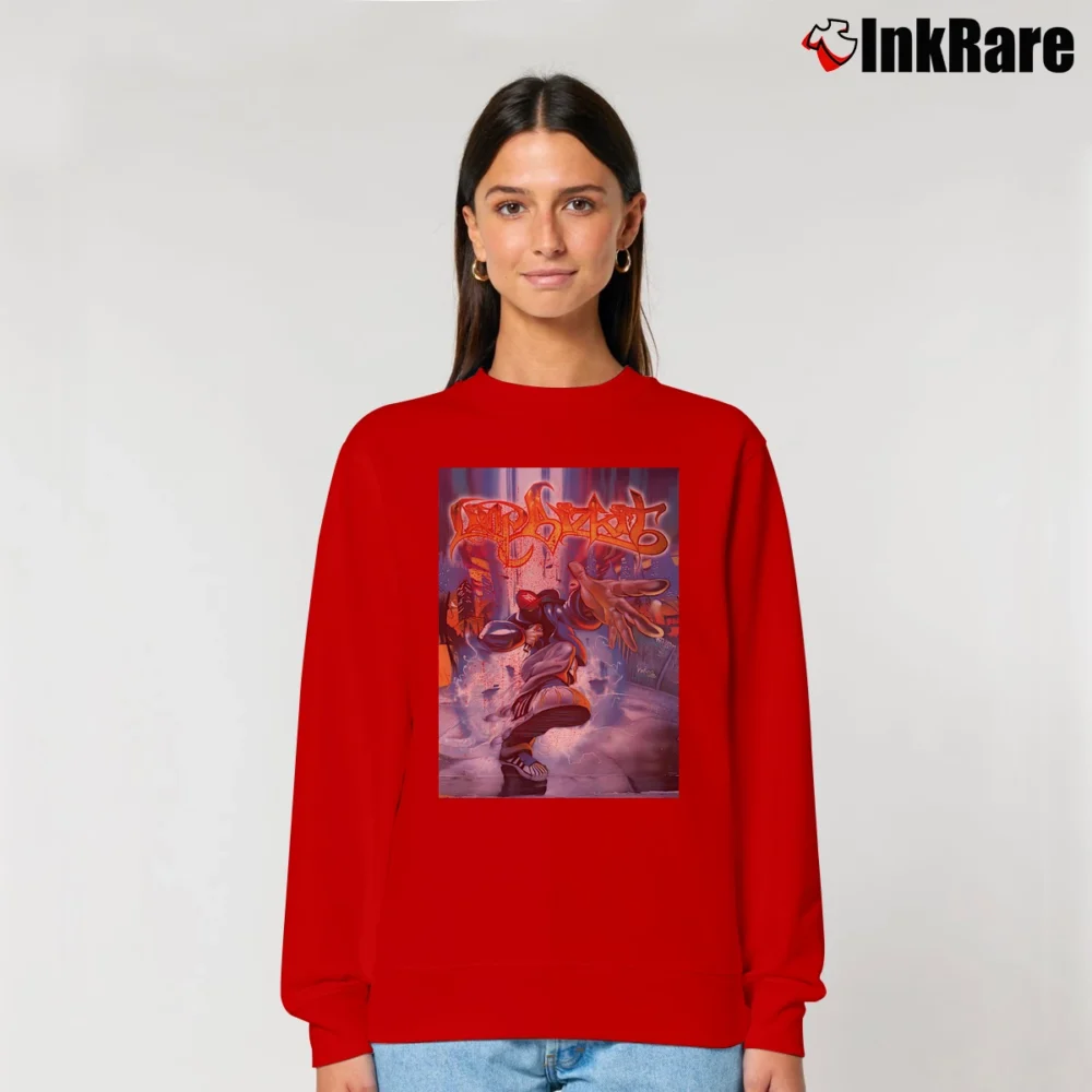 Women’s limp bizkit significant other album art Relaxed Sweatshirt in red | Soft, Laid-Back Vibe