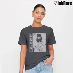 Women’s linda ronstadt 80s 90s vintage distressed retro Signature T-Shirt in charcoal | Soft, Flattering Fit