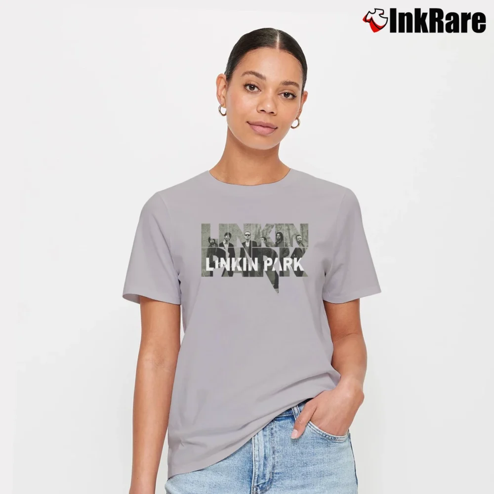Women’s Linkin Park Rock Band Signature T-Shirt in sport grey | Soft, Flattering Fit