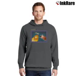 Men’s Lion King Disney Movie Promo 90s Pullover Hoodie in charcoal | Cozy, Durable, Modern Fit