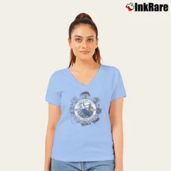 Women’s Lion King Disney V-Neck Tee in light blue | Chic Neckline, Soft Texture