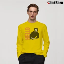 Men’s lionel richie hello vintage soul music Long-Sleeve Shirt in yellow | Sleek, Lightweight, Year-Round Wear