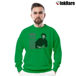 Men’s lionel richie hello vintage soul music Crewneck Sweatshirt in irish green | Cozy Fabric, Clean Style