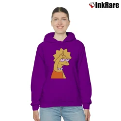 Women’s Lisa Simpson The Simpsons Cartoon Gifts Cozy Hoodie in purple | Warm, Structured, Stylish