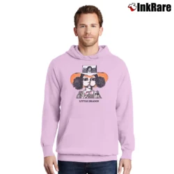 Men’s Little Dragon Graphic Pullover Hoodie in light pink | Cozy, Durable, Modern Fit