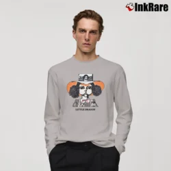 Men’s Little Dragon Graphic Long-Sleeve Shirt in sport grey | Sleek, Lightweight, Year-Round Wear