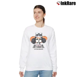 Women’s Little Dragon Graphic Relaxed Sweatshirt in white | Soft, Laid-Back Vibe