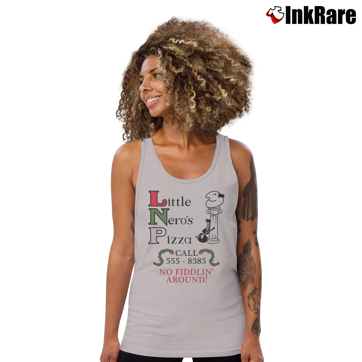 Little Nero’s Pizza Home Alone Women’s Essential Tank in sport grey – Summer Ready Women’s Little Nero's Pizza Home Alone Tank Top in sport grey | Lightweight, Movement-Friendly