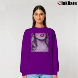 Women’s Live Fast MDMA Techno Rave Party Relaxed Sweatshirt in purple | Soft, Laid-Back Vibe