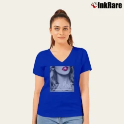 Women’s Live Fast MDMA Techno Rave Party V-Neck Tee in royal blue | Chic Neckline, Soft Texture