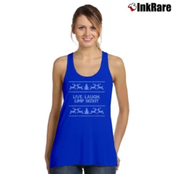 Women’s live laugh limp bizkit christmas funny holiday Tank Top in royal blue | Lightweight, Movement-Friendly