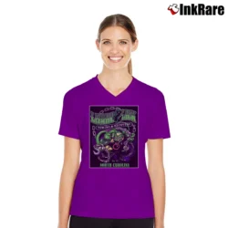 Women’s Lizard Lick Towing Ron Chain V-Neck Tee in purple | Chic Neckline, Soft Texture