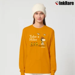 Women’s LL Bean Peanuts Adults Long-Sleeve Top in orange | Sleek, Versatile, All-Season