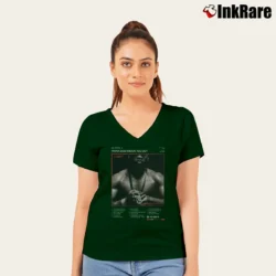 Women’s ll cool j mama said knock you out hip hop classic V-Neck Tee in forest green | Chic Neckline, Soft Texture