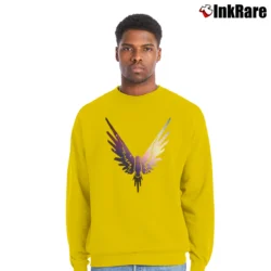 Men’s Logan Paul Maverick Logo Crewneck Sweatshirt in yellow | Cozy Fabric, Clean Style