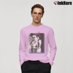 Men’s Lois and Clark 1996 Superman Love Metropolis Long-Sleeve Shirt in light pink | Sleek, Lightweight, Year-Round Wear