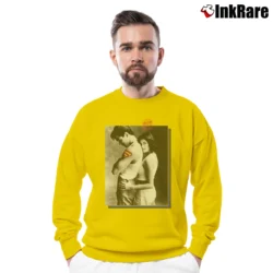 Men’s Lois and Clark 1996 Superman Love Metropolis Crewneck Sweatshirt in yellow | Cozy Fabric, Clean Style