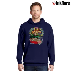 Men’s Loki Charms Cereal Parody Pullover Hoodie in navy | Cozy, Durable, Modern Fit