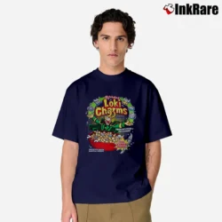 Men’s Loki Charms Cereal Parody Classic T-Shirt in navy | Soft, Breathable Everyday Wear
