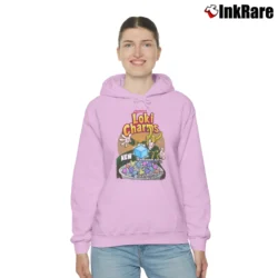 Women’s LOKI Charms Thor Superhero Antihero Asgard Bifrost Cozy Hoodie in light pink | Warm, Structured, Stylish