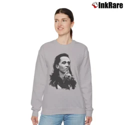 Women’s Loki Tom Hiddleston Movie Relaxed Sweatshirt in sport grey | Soft, Laid-Back Vibe