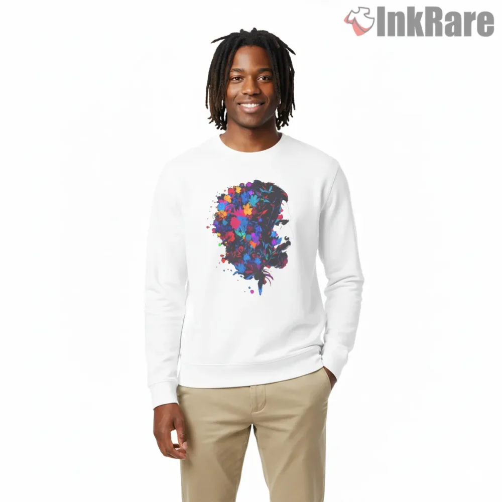 Lone Wolf Hitman Floral Mindscape Shirt on graphic shirt for men graphic tee