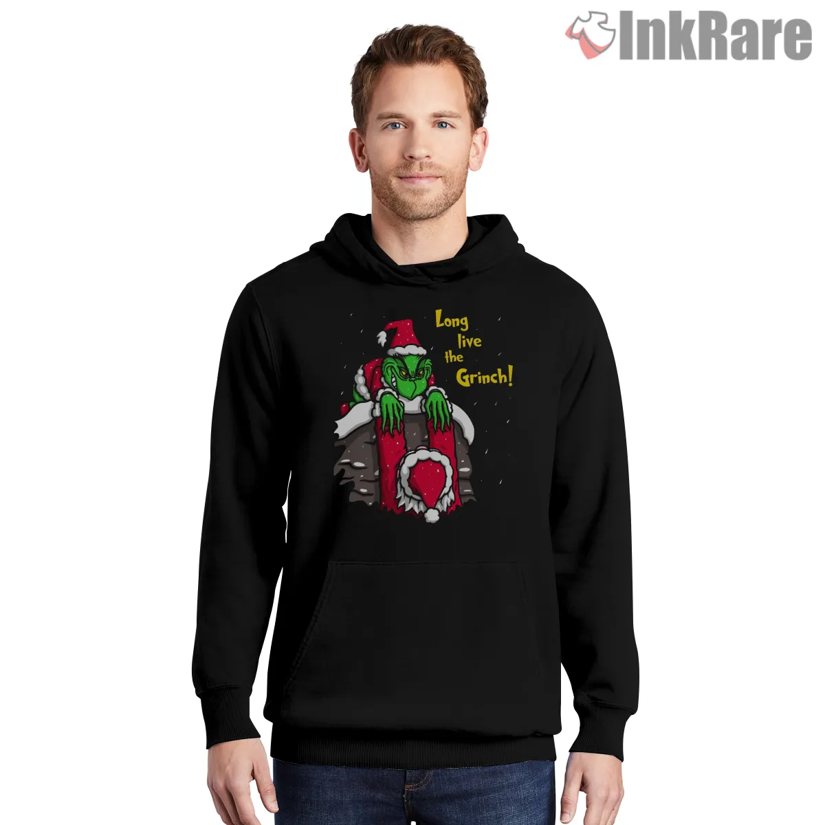 Long Live The Grinch Snowy Throne Christmas Hoodie Black Long Live The Grinch Snowy Throne Christmas Shirt on black hoodie for men graphic tee