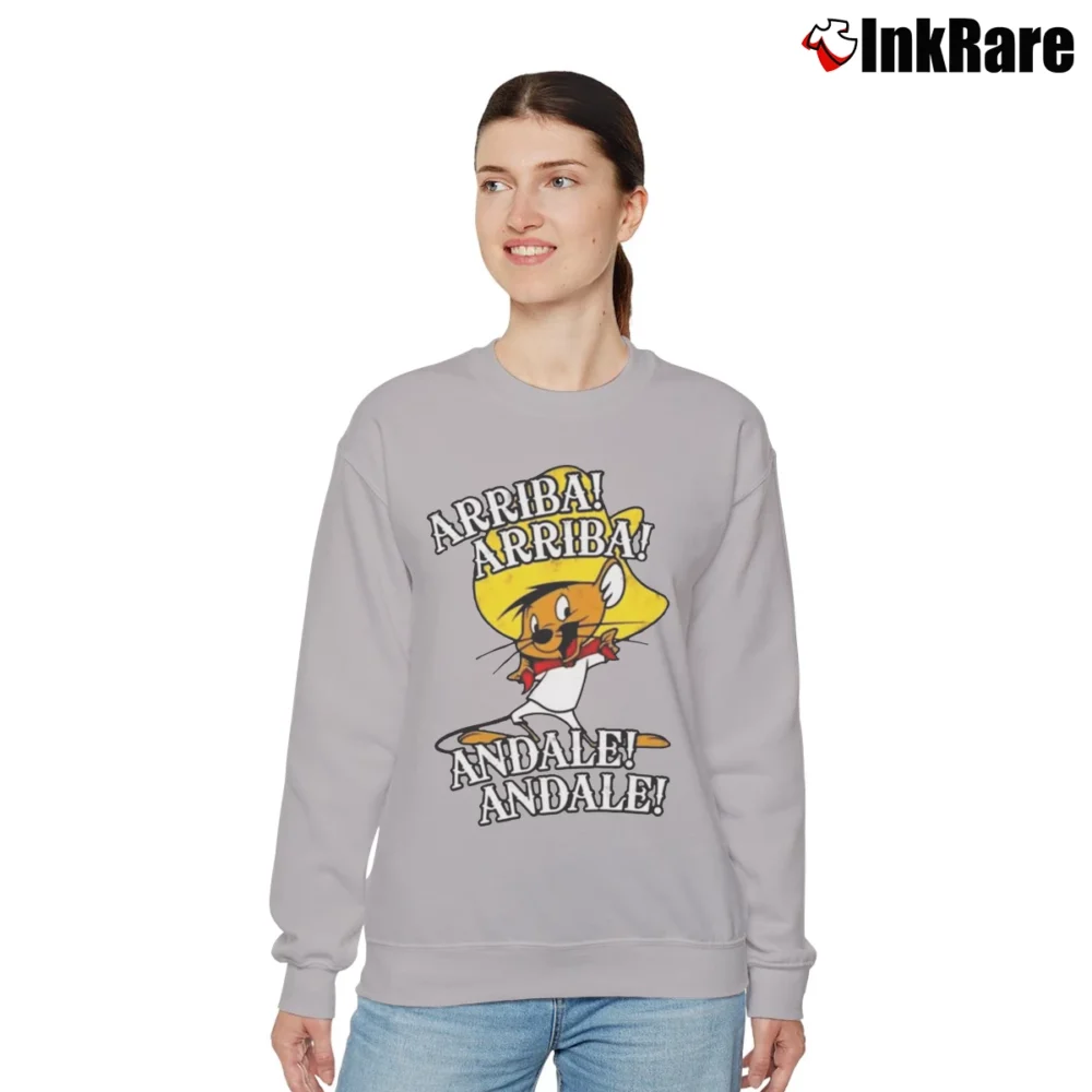 Women’s Looney Tunes Arriba Andale Cartoon Relaxed Sweatshirt in sport grey | Soft, Laid-Back Vibe