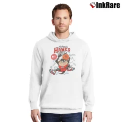 Men’s Looney Tunes Atlanta Hawks Pullover Hoodie in white | Cozy, Durable, Modern Fit