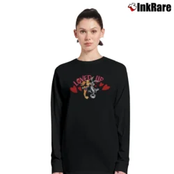 Women’s Looney Tunes Bugs Bunny And Lola Valentine's Day Long-Sleeve Top in black | Sleek, Versatile, All-Season