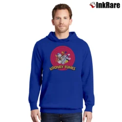 Men’s Looney Tunes Classic Character Graphic Pullover Hoodie in royal blue | Cozy, Durable, Modern Fit