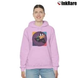 Women’s Looney Tunes Daffy Duck Cozy Hoodie in light pink | Warm, Structured, Stylish