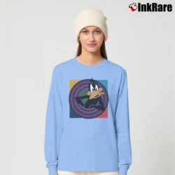 Women’s Looney Tunes Daffy Duck Long-Sleeve Top in light blue | Sleek, Versatile, All-Season