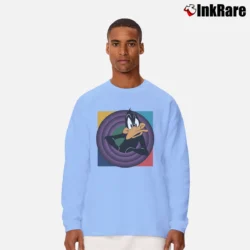 Men’s Looney Tunes Daffy Duck Long-Sleeve Shirt in light blue | Sleek, Lightweight, Year-Round Wear