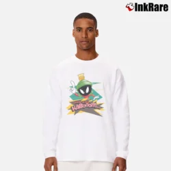 Men’s Looney Tunes Marvin The Martian Where Is The Kaboom Long-Sleeve Shirt in white | Sleek, Lightweight, Year-Round Wear