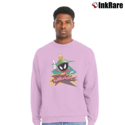 Men’s Looney Tunes Marvin The Martian Where Is The Kaboom Crewneck Sweatshirt in light pink | Cozy Fabric, Clean Style