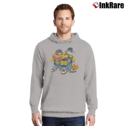 Men’s Looney Tunes Michigan Bugs Bunny Taz Pullover Hoodie in sport grey | Cozy, Durable, Modern Fit