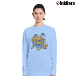 Women’s Looney Tunes Michigan Bugs Bunny Taz Long-Sleeve Top in light blue | Sleek, Versatile, All-Season