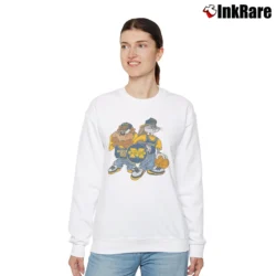 Women’s Looney Tunes Michigan Bugs Bunny Taz Relaxed Sweatshirt in white | Soft, Laid-Back Vibe