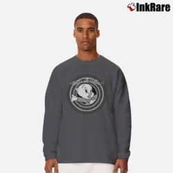 Men’s Looney Tunes Porky Pig That's All Folks Long-Sleeve Shirt in charcoal | Sleek, Lightweight, Year-Round Wear