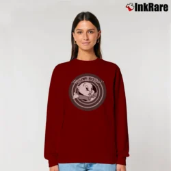 Women’s Looney Tunes Porky Pig That's All Folks Relaxed Sweatshirt in maroon | Soft, Laid-Back Vibe