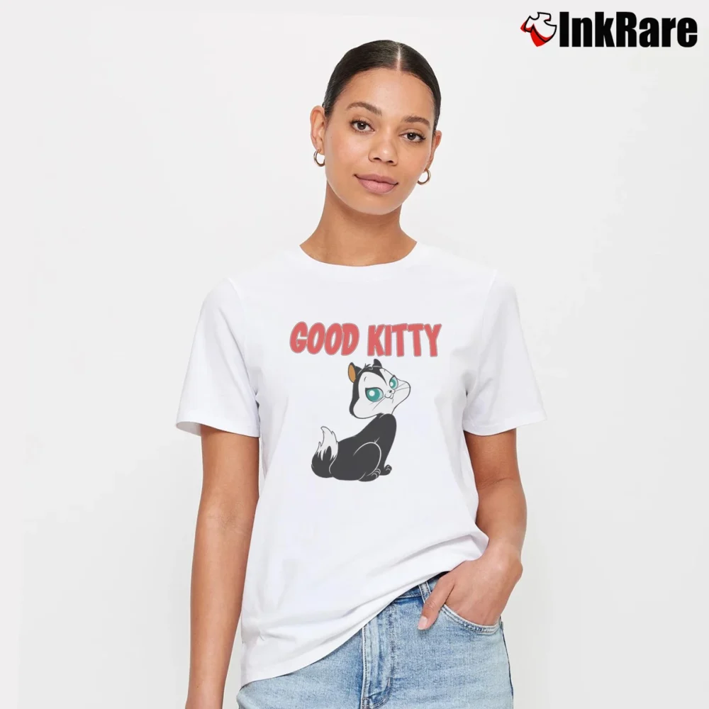 Women’s Looney Tunes Pussyfoot Good Kitty Gone Bad Signature T-Shirt in white | Soft, Flattering Fit