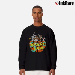 Men’s Looney Tunes Space Jam Adult Long-Sleeve Shirt in black | Sleek, Lightweight, Year-Round Wear