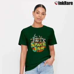 Women’s Looney Tunes Space Jam Adult Signature T-Shirt in forest green | Soft, Flattering Fit
