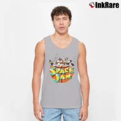 Men’s Looney Tunes Space Jam Tank Top in sport grey | Breathable, Active-Friendly Design